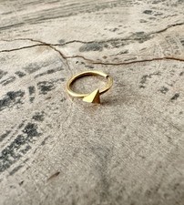 Piercing Helix biegbarer Continuous Ring Gold mit Dreieck Chirurgenstahl 8mm NEU