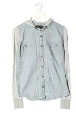 BENCH Sportjacke Damen Jacke Gr. DE 38 hellgrau-blassblau Casual-Look