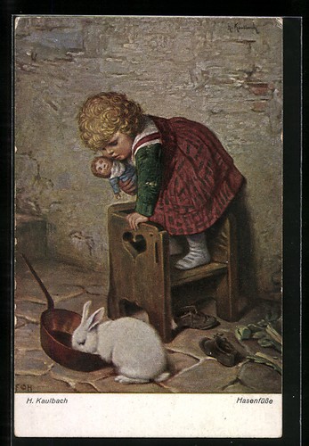 Künstler hermann kaulbach - künstler-ak,