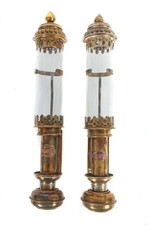 Eisenbahn Wandlampen Great Nothern Railway 1846-1922 Messing Petroleumlampen