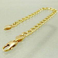 Armband Panzer weit massiv 585/- 14k Gelbgold ca. 20,0 cm, 5,6 mm. -826