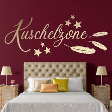 Kuschelzone Wandtattoo Spruch