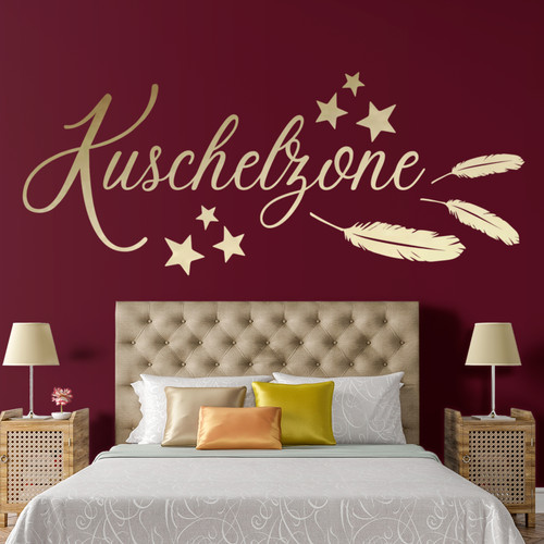 Kuschelzone wandtattoo spruch - kuschelzone,