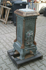 Gussofen Kanonenofen Deville Ofen Jugendstil Leuchtofen Loft Glimmerscheibe