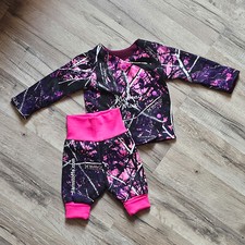 Baby Set Hose & Oberteil mit gesticktem Namen (personalisierbar), versch. Stoffe