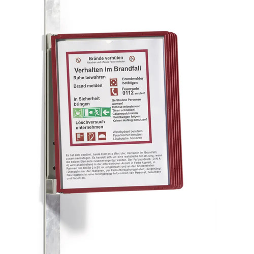 Durable 591403 sichttafel rot - durable,