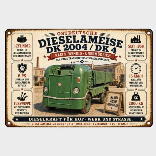 Blechschild dieselameise - blechschild,