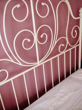 IKEA Metallbett 140x200 Weiß