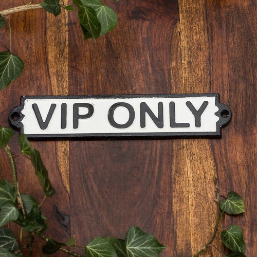Nostalgisches schild vip - schild, "vip