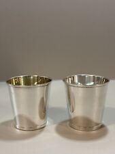 Wunderschönes Paar eleganter Becher 925er Sterling Silber Italien Pampaloni