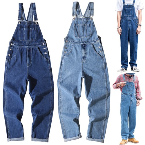 Herren denim latzhose - herren,