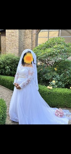 Elegante brautkleid mit - brautkleid, Ärmel