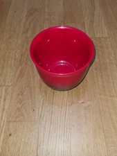 Blumentopf Übertopf rund Schwarz-Rot Keramik | Höhe 12 cm