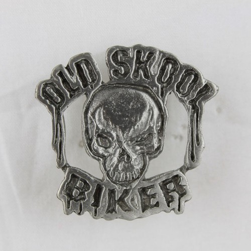Old skool biker skull - biker,