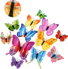 24 Stück Schmetterling Deko