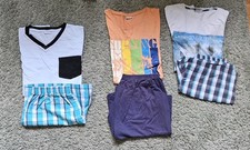 Kurzes Pyjama Set, Jungen, 170-176, Baumwolle, Mehrfarbig