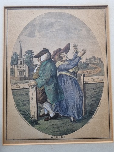 Original antique caricature - original,