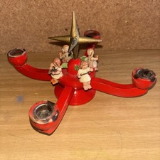 Adventsleuchter vintage rot - vintage,
