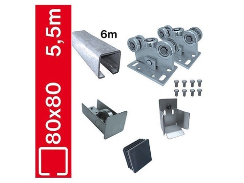 Bodenführung set 80x80mm - bodenführung-set,