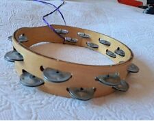 Schellenkranz Schellentrommel Holz Schellenring 2-fach Tambourin Glockenkranz