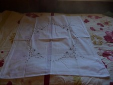 Mitteldecke handgestickt, vintage, Weihnachten