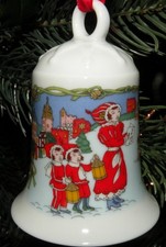Hutschenreuther Weihnachtsglocke 1996 In der Burg Christmas Bell OVP