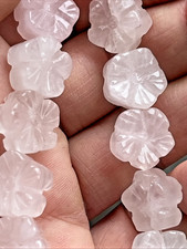 Rosenquarz Quarz Perlen Blumen