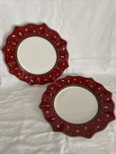 2  Speiseteller - Weihnachtsmotiv - Villeroy & Boch Toy's Delight, 29cm