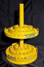 Rethink Reuse Clipper reusable Feuerzeug Präsenter Feuerzeug Karussell rund Gelb