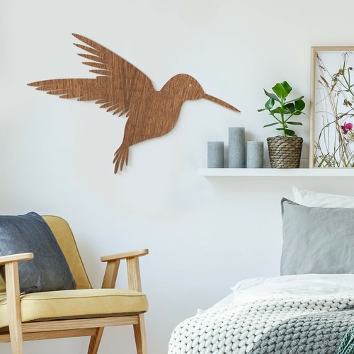 Holzkunst mahagoni kolibri - mahagoni,