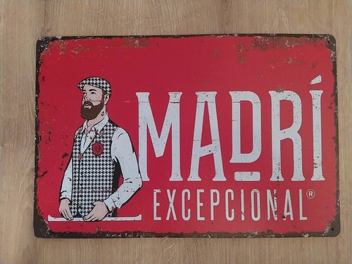 Schild madri bier werbung - madri,