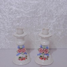 2 x Porzellan Kerzenhalter mit