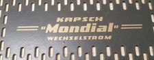Röhrenradio Rückwand Kapsch