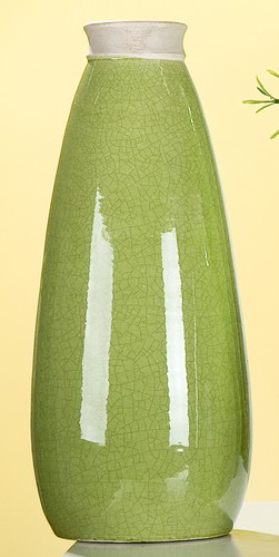 Vase craquele konisch - vase, keramik