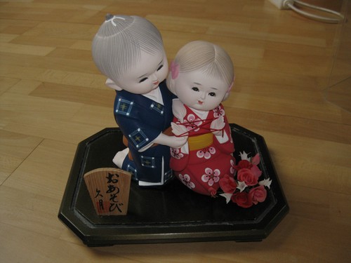 Japan puppen spielende - japan, kinder