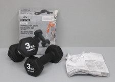 Crivit Basic Kurzhantel-Set (2x3 kg) Vielseitig einsetzbar Schwarz 466907_2410