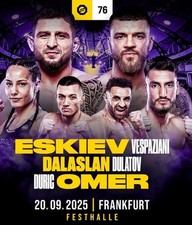 Oktagon MMA 76 FRANKFURT Festhalle (INNENRAUM BLOCK L Reihe 2 Platz 16)