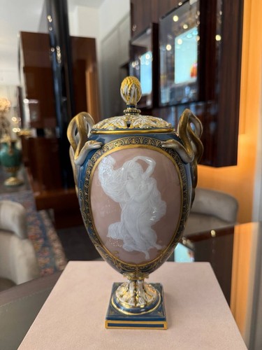 Meissen schlangenhenkelvase - meissen,