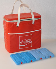 Coca Cola ® Kühltasche Thermo-Tragetasche ca. 37x35x17cm + 4x Kühlakku