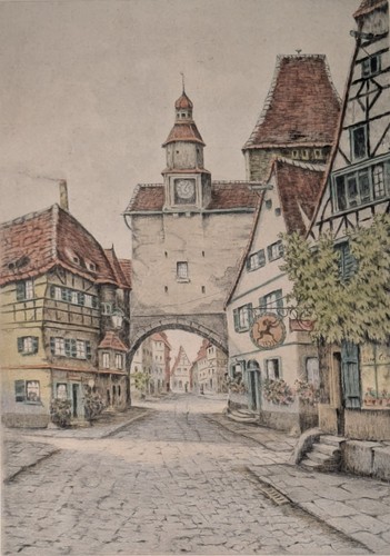 Radierung röderbogen - radierung, "rÖderbogen