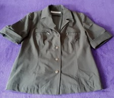 EUGEN KLEIN Schicke BLusen Jacke Super Stretch Khaki Kurz GR:40 NP:119,99⚠️s.MAß