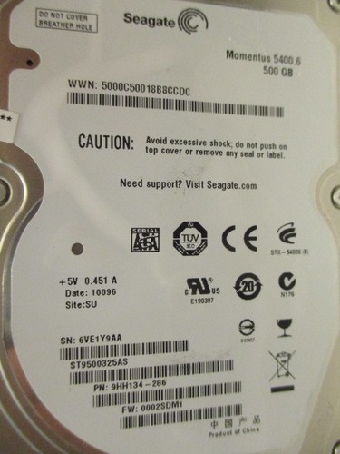 500gb seagate st9500325as n - 500gb,
