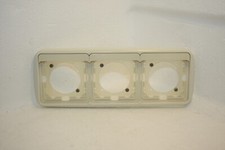 Jung topline 3-fach Rahmen quer/waagerecht in cremeweiß (teilweise vergilbt)