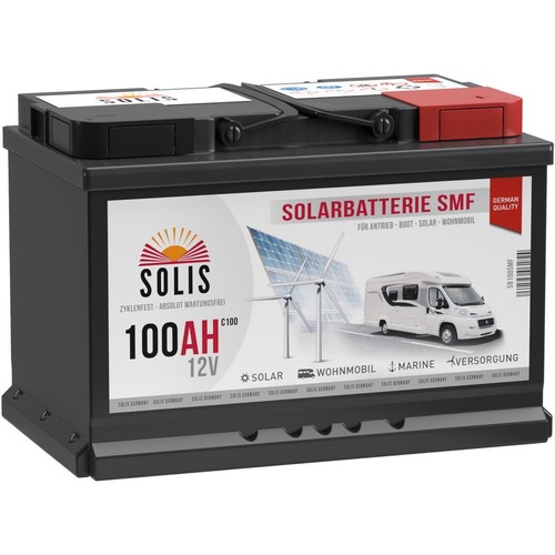 Solarbatterie 100ah 12v solis - 12v,