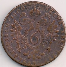 Österreich 6 Kreuzer, 1800