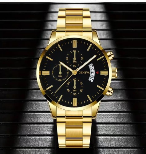 Herren quarz uhr gold - uhr,