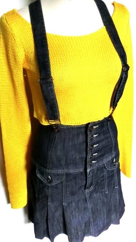 Jeansrock faltenrock jeans - jeansrock,