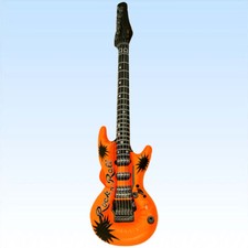 Aufblasbare Luftgitarre 100 cm Scherzartikel Instrument Musikinstrument