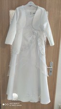Hochwertiges Kommunionskleid mit Reifrock, Bolerojacke & Handtasche, NEUWERTIG