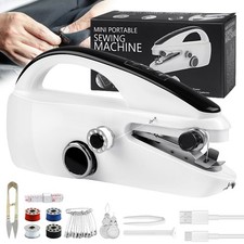 Mini Elektrische Nähmaschine Tragbar Handgerät Schnellstichwerkzeug für Zuhause